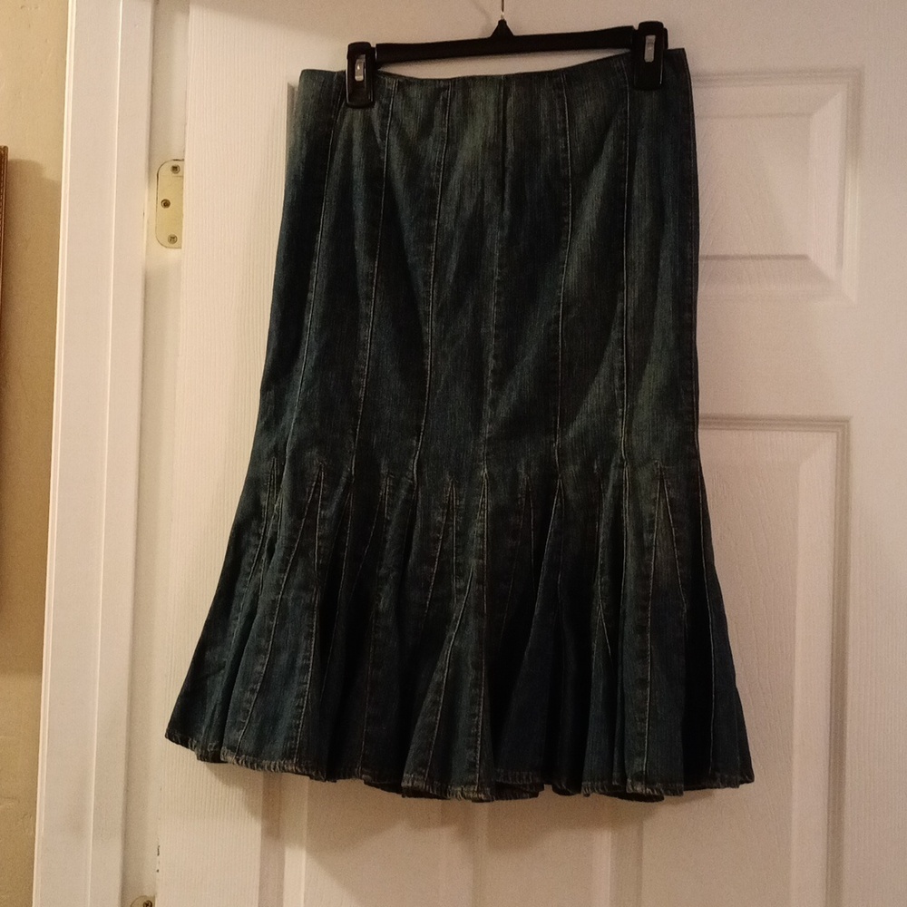 Vintage Denim Jeans Skirt 4P NWT Ralph Lauren Petites